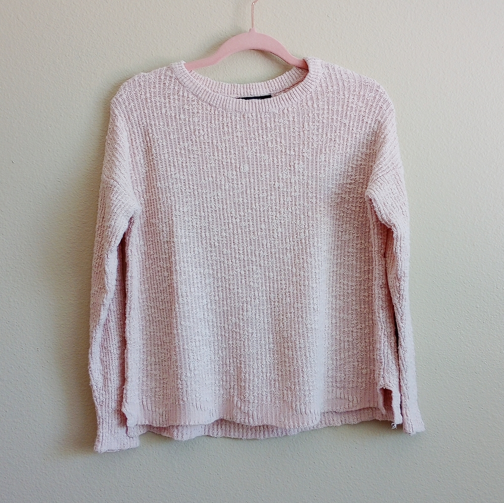 Forever21 Blush Pink Cropped Sweater